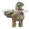 Wholesale 🎉 Oval Coffee Tables Design Toscano Jaipur Elephant Festival Glass-Topped Cocktail Table 🥰 -Coffee Tables Sale Store masterTOSC3040