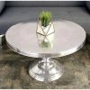 Cheapest ✔️ Round Coffee Tables DecMode Round Coffee Table - Silver 🔔 -Coffee Tables Sale Store masterUMA5905