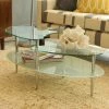 Promo 🔥 Oval Coffee Tables Walker Edison Oval Glass Coffee Table 😉 -Coffee Tables Sale Store masterWAL119