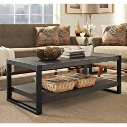 Budget ✨ Rectangle Coffee Tables Walker Edison Angelo:HOME Coffee Table 🎉
