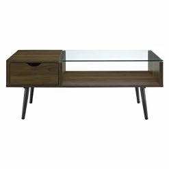 Coupon 🔔 Rectangle Coffee Tables Manor Park Wood And Glass Coffee Table 👏