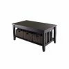 Deals 🧨 Rectangle Coffee Tables Winsome Morris Coffee Table With 3 Foldable Baskets ⌛ -Coffee Tables Sale Store masterWI555