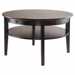 Buy 👏 Round Coffee Tables Winsome Amelia Coffee Table With Pull Out Tray 😍