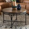 Deals 😍 Round Coffee Tables Baxton Studio Austin Vintage Industrial Antique Bronze Round Cocktail Table 👍 -Coffee Tables Sale Store masterWSI2900