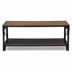 Best deal ๐งจ Rectangle Coffee Tables HN Home Leighton Modern Farmhouse Coffee Table ๐