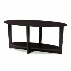 Cheap ✔️ Oval Coffee Tables Baxton Studio Jacintha Oval Coffee Table ⭐