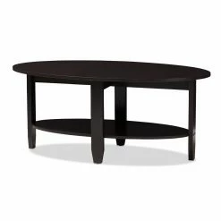 Cheapest 🧨 Oval Coffee Tables Baxton Studio Ancelina Oval Coffee Table ❤️