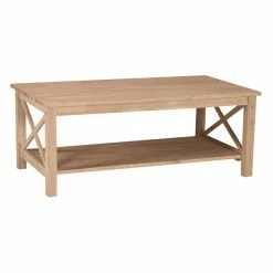 New 😀 Rectangle Coffee Tables International Concepts Hampton Wood Coffee Table 🧨