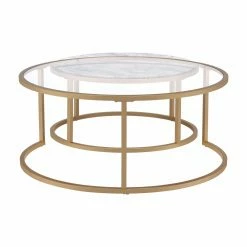 Brand new 🌟 Round Coffee Tables Acme Furniture Shanish 2 Piece Nesting Coffee Table Set ✨ -Coffee Tables Sale Store scaleACM4410