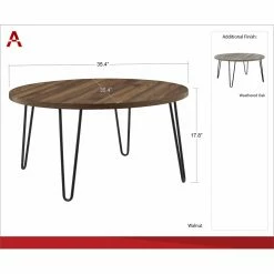 Flash Sale ๐ Round Coffee Tables Ameriwood Home Owen Retro Round Coffee Table ๐ 16 Flash Sale ๐ Round Coffee Tables Ameriwood Home Owen Retro Round Coffee Table ๐ -Coffee Tables Sale Store scaleAMW1434