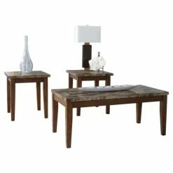 Buy 💯 Rectangle Coffee Table Sets Signature Design By Ashley Theo Brown Occasional Table - Set Of 3 ⭐ 12 Buy 💯 Rectangle Coffee Table Sets Signature Design By Ashley Theo Brown Occasional Table - Set Of 3 ⭐ -Coffee Tables Sale Store scaleASHY177