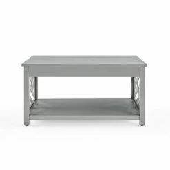 New ✔️ Rectangle Coffee Table Sets Alaterre Furniture Coventry Coffee Table And End Table With Tray - Gray 🤩 -Coffee Tables Sale Store scaleASR9901