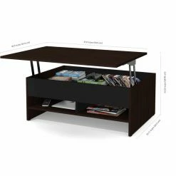 Promo 🎁 Rectangle Coffee Tables Bestar Small Space 2 Piece Lift-Top Storage Coffee Table And TV Stand Set ⭐ -Coffee Tables Sale Store scaleBES666