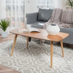 Cheapest 🔥 Best Selling Home Rectangle Coffee Tables Cilla Natural Wood Coffee Table 🌟 -Coffee Tables Sale Store scaleBSHD2373