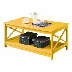 Hot Sale 👍 Rectangle Coffee Tables Convenience Concepts Oxford Rectangle Coffee Table 🤩 -Coffee Tables Sale Store scaleCONV338