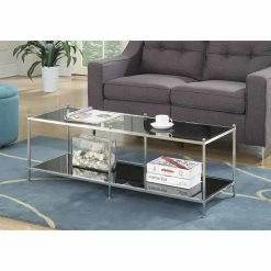 Coupon ⌛ Rectangle Coffee Tables Convenience Concepts Royal Crest Coffee Table 🥰 -Coffee Tables Sale Store scaleCONV416
