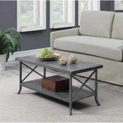 Deals ⌛ Rectangle Coffee Tables Convenience Concepts Brookline Coffee Table 🤩 -Coffee Tables Sale Store scaleCONV575