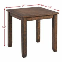 Promo 😉 Square Coffee Table Sets Picket House Furnishings Dex 3 Piece Occasional Table Set - Walnut 🧨 -Coffee Tables Sale Store scaleELET608