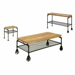 Best Pirce 💯 Rectangle Coffee Tables Furniture Of America Eddison Industrial Coffee Table 😉 -Coffee Tables Sale Store scaleENLB2694