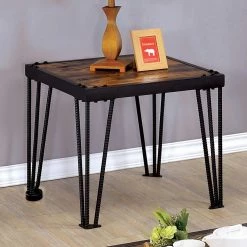 Outlet 💯 Rectangle Coffee Table Sets Furniture Of America Marx Barred Leg 2 Piece Coffee Table Set 😀 -Coffee Tables Sale Store scaleENLB2709