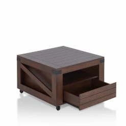 Coupon 🎁 Square Coffee Tables HN Home Harper Modern Farmhouse Coffee Table 👏 -Coffee Tables Sale Store scaleENLB3033