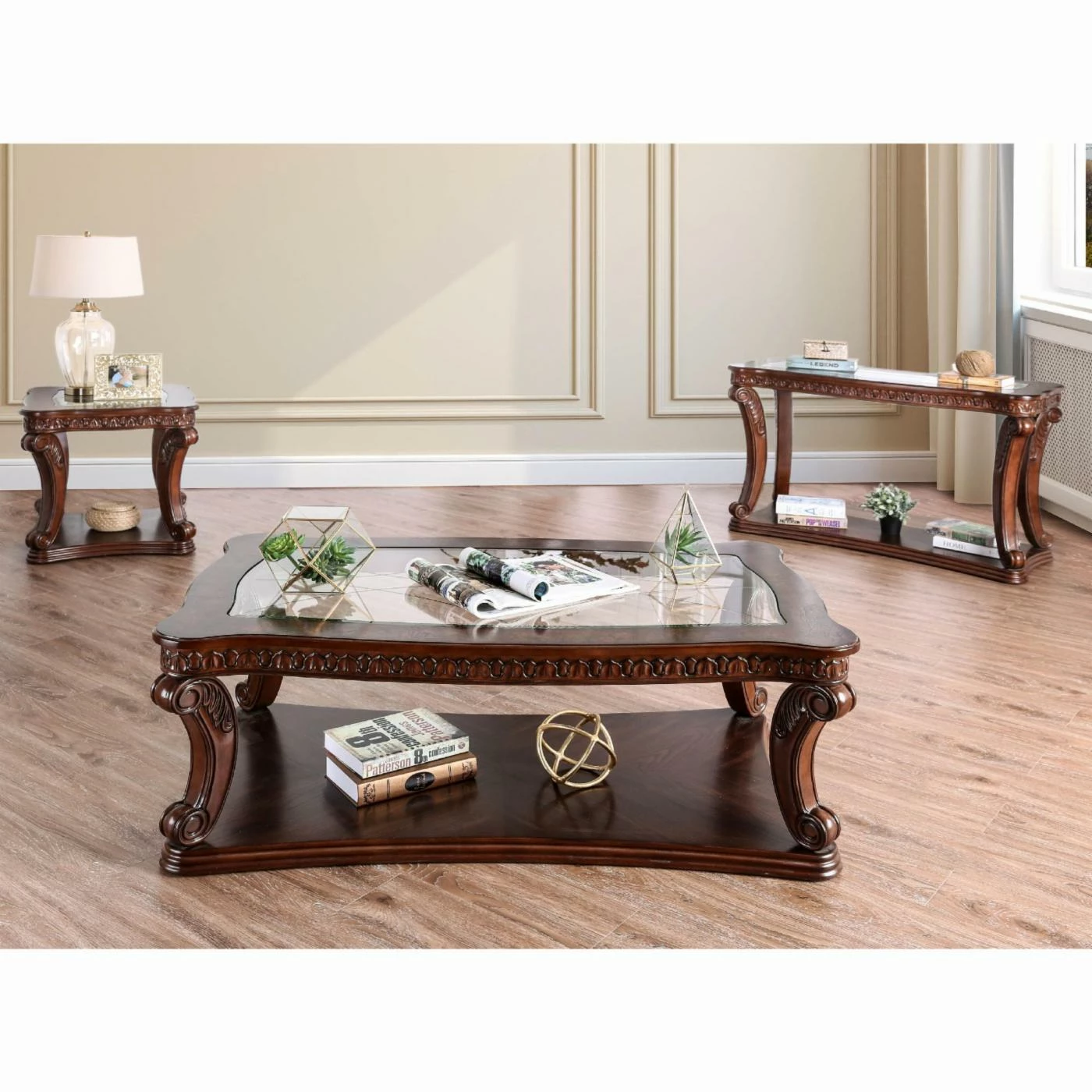 Cheap 😍 Rectangle Coffee Tables Furniture Of America Walton Traditional Glass Coffee Table 👏 7 Cheap 😍 Rectangle Coffee Tables Furniture Of America Walton Traditional Glass Coffee Table 👏 - Image 5