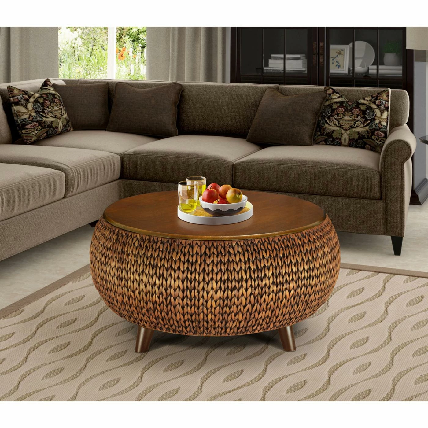 Outlet ๐คฉ Round Coffee Tables Gallerie Decor Bali Breeze Round Storage Table ๐ 7 Outlet ๐คฉ Round Coffee Tables Gallerie Decor Bali Breeze Round Storage Table ๐ - Image 5