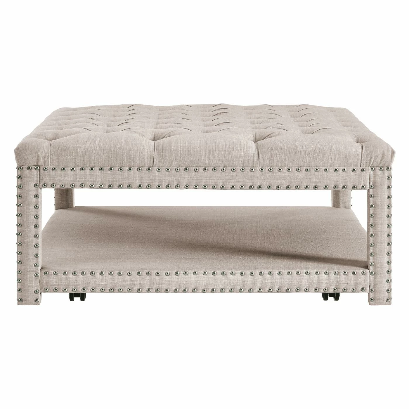 Promo ๐ Square Coffee Tables Right2Home Modern Nailhead Tufted Cocktail Ottoman ๐ 7 Promo ๐ Square Coffee Tables Right2Home Modern Nailhead Tufted Cocktail Ottoman ๐ - Image 5