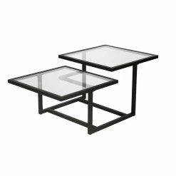 Buy 🤩 Hudson & Canal Rectangle Coffee Tables Hudson & Canal Amalie Two-Tier Coffee Table ✔️ -Coffee Tables Sale Store scaleHUDO136