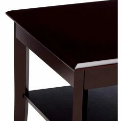 Cheap 🤩 K&B Furniture Rectangle Coffee Table Sets K & B Furniture T87 3 Piece Cocktail And End Table Set Merlot Finish 😍 -Coffee Tables Sale Store scaleKBF415