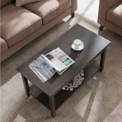 Discount ⌛ Rectangle Coffee Tables Leick Home Coffee Table 😍 -Coffee Tables Sale Store scaleLEI454