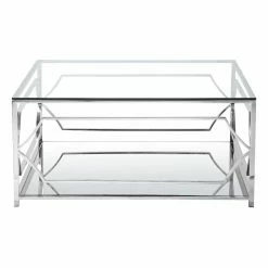 Best Pirce 🌟 Square Coffee Tables Pangea Home Edward Square Coffee Table ✨ -Coffee Tables Sale Store scalePANG068