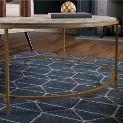 Brand new ⭐ Round Coffee Tables Sauder International Lux Round Coffee Table 👏 -Coffee Tables Sale Store scaleSDR1273
