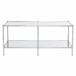 Deals ⌛ Rectangle Coffee Tables Southern Enterprises Knox Glam Mirrored Cocktail Table - Chrome 🛒 -Coffee Tables Sale Store scaleSEI2374