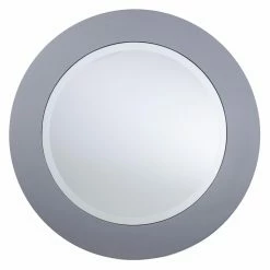 New 🥰 Round Coffee Tables Southern Enterprises Lindsay Glam Mirrored Round Cocktail Table - Matte Silver 😉 -Coffee Tables Sale Store scaleSEI2420