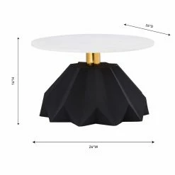 Best deal 😉 Round Coffee Tables TOV Furniture Origami Coffee Table 😉 -Coffee Tables Sale Store scaleTOVF611