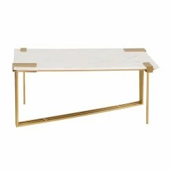 Cheapest 👏 Rectangle Coffee Tables TOV Furniture Daneb Marble Cocktail Table ❤️ -Coffee Tables Sale Store scaleTOVF752