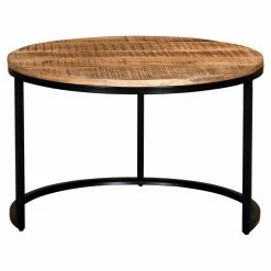 Flash Sale 🥰 Round Coffee Tables Worldwide Home Furnishings Round Nesting Coffee Table - Set Of 3 🔥 -Coffee Tables Sale Store scaleWORW356